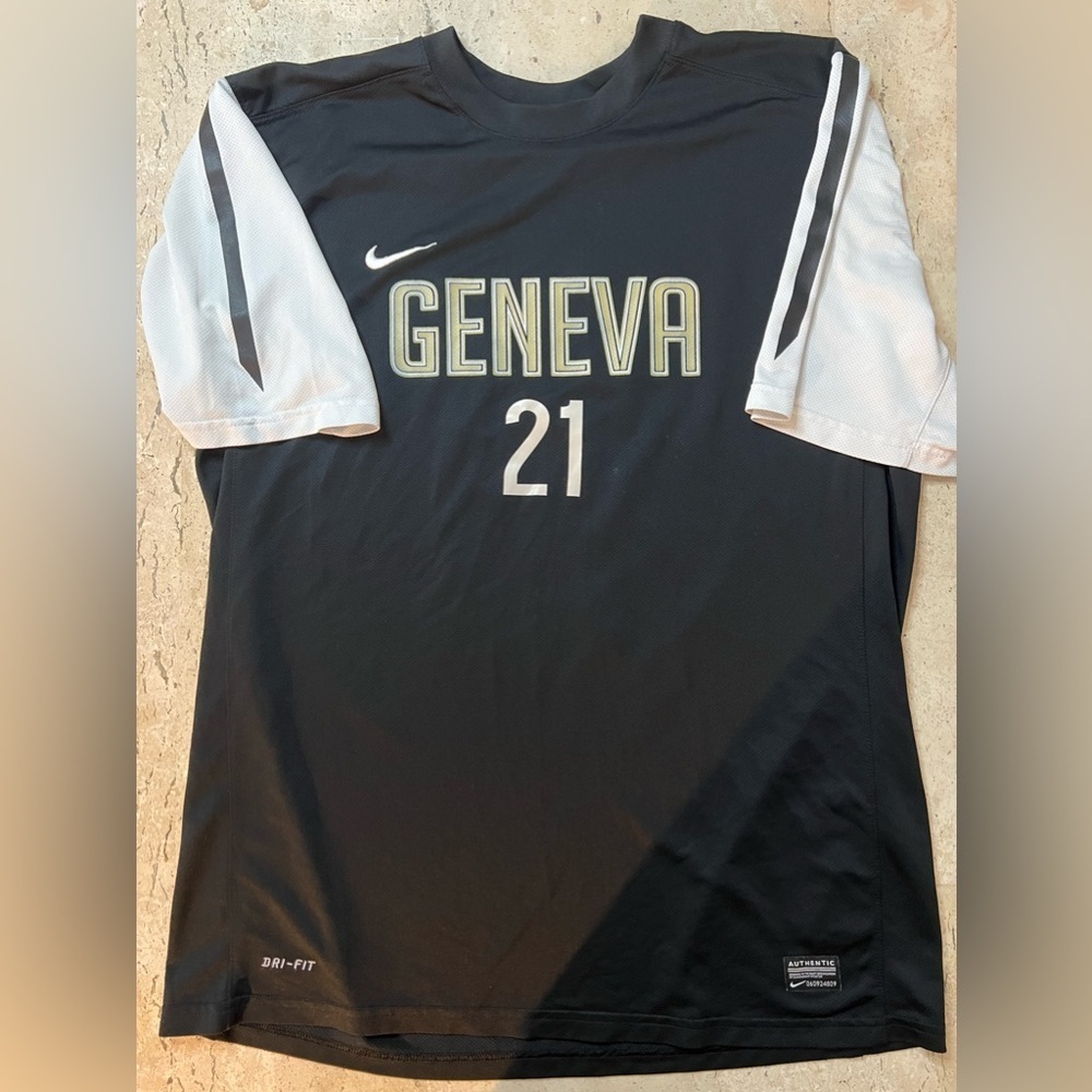 Nike Dri-Fit Geneva Soccer Jersey #21 Authentic Apparel Size Large